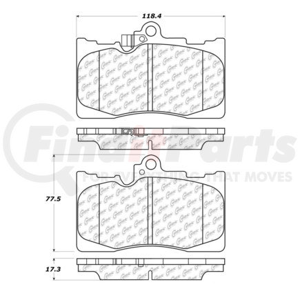 100.10460 by CENTRIC - OEM Brake Pads