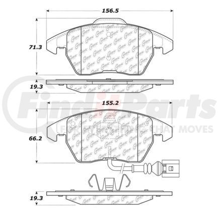 100.10370 by CENTRIC - OEM Brake Pads
