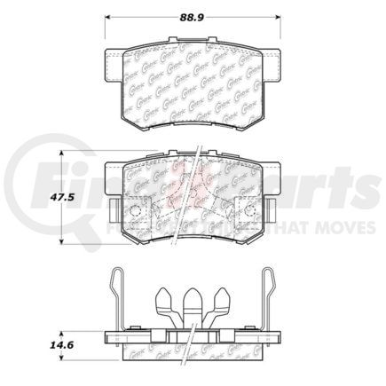 100.10130 by CENTRIC - OEM Brake Pads
