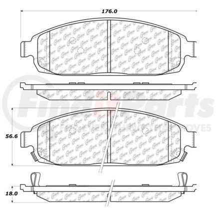 100.10090 by CENTRIC - OEM Brake Pads