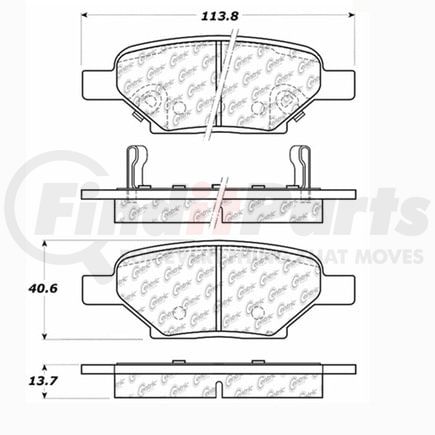 100.09650 by CENTRIC - OEM Brake Pads