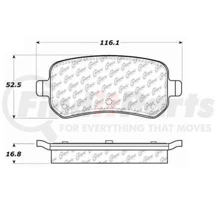 100.09570 by CENTRIC - OEM Brake Pads