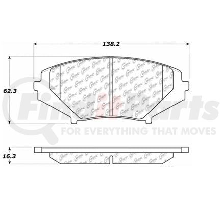 100.09480 by CENTRIC - OEM Brake Pads