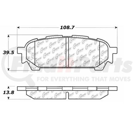 Centric 100.09410 Disc Brake Pad Set OEM Brake Pads