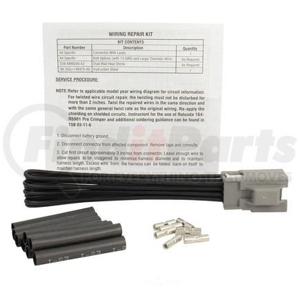 WPT1034 by MOTORCRAFT - Inline Connector-Heated Seat Element Connector MOTORCRAFT WPT-1034