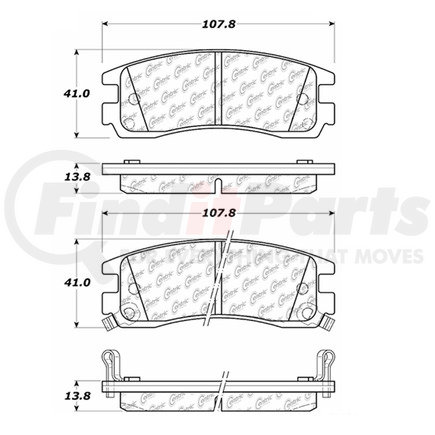 100.06770 by CENTRIC - OEM Brake Pads
