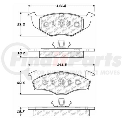 100.06720 by CENTRIC - OEM Brake Pads