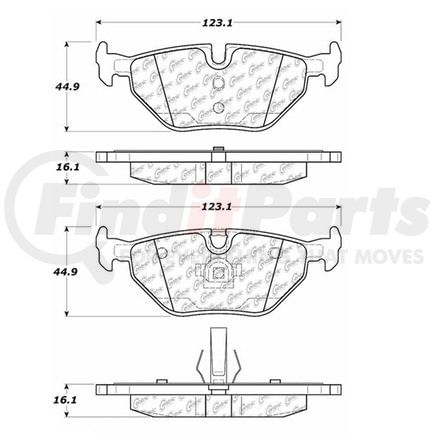 100.06690 by CENTRIC - OEM Brake Pads