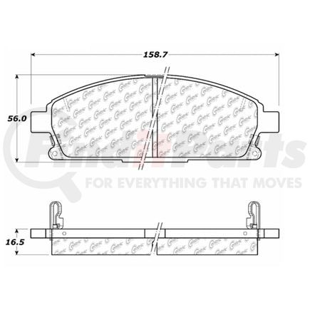 100.06680 by CENTRIC - OEM Brake Pads