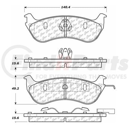 100.06670 by CENTRIC - OEM Brake Pads