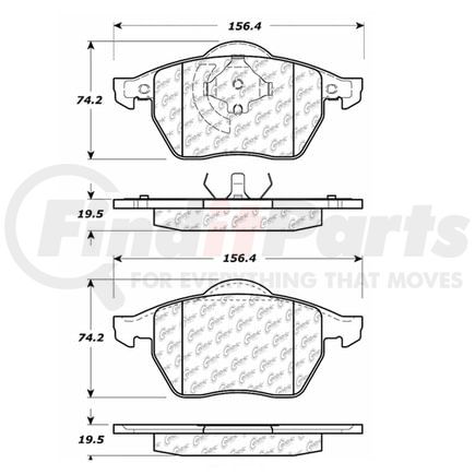 100.06620 by CENTRIC - OEM Brake Pads