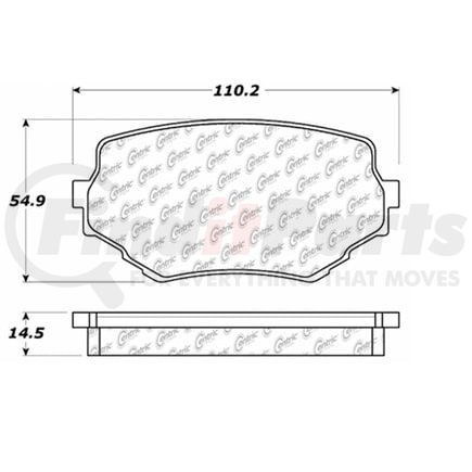 100.06550 by CENTRIC - OEM Brake Pads