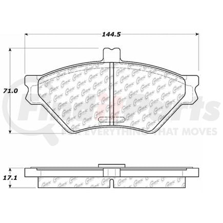 100.06520 by CENTRIC - OEM Brake Pads
