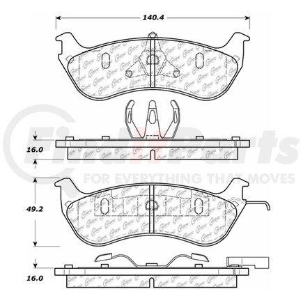 100.06480 by CENTRIC - OEM Brake Pads