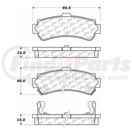 100.06430 by CENTRIC - OEM Brake Pads