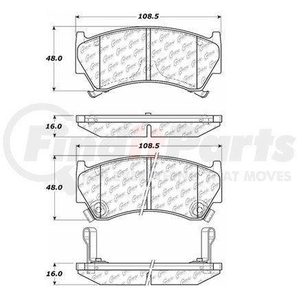100.06420 by CENTRIC - OEM Brake Pads