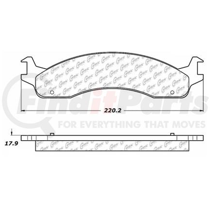 Centric 100.06320 Disc Brake Pad Set OEM Brake Pads