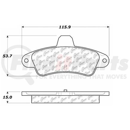 100.06360 by CENTRIC - OEM Brake Pads