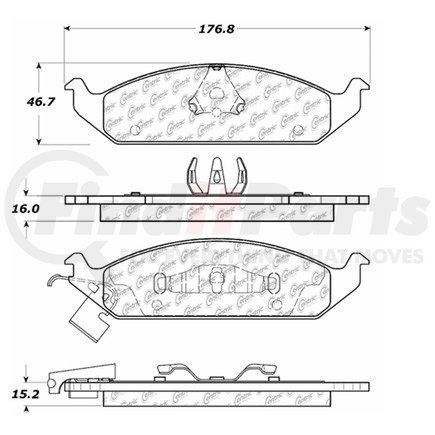 100.06271 by CENTRIC - OEM Brake Pads