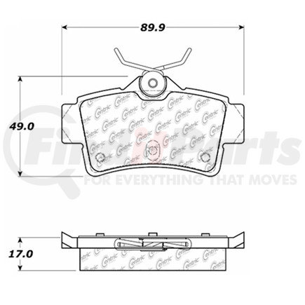 100.06060 by CENTRIC - OEM Brake Pads