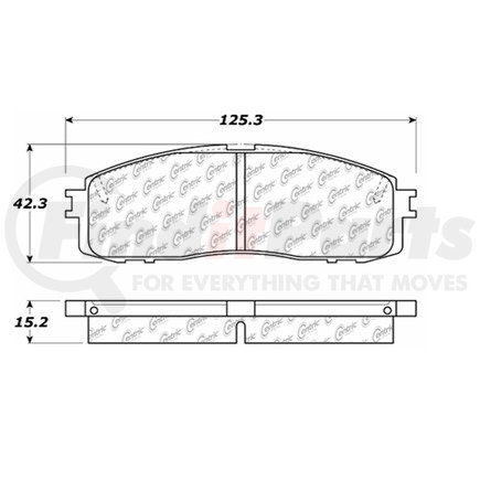 100.06020 by CENTRIC - Posi Quiet Ceramic Brake Pads with Shims and Hardware