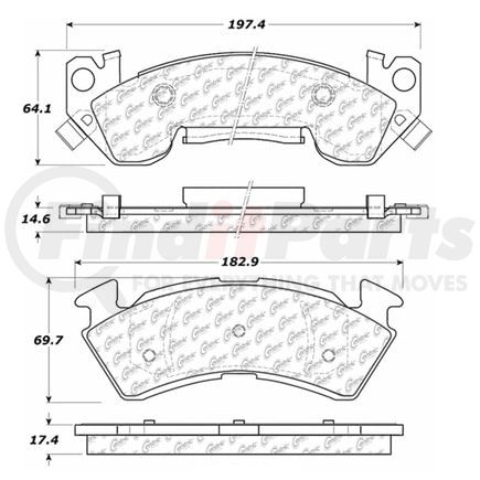 100.05980 by CENTRIC - OEM Brake Pads