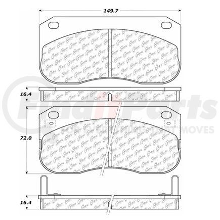 100.06040 by CENTRIC - OEM Brake Pads