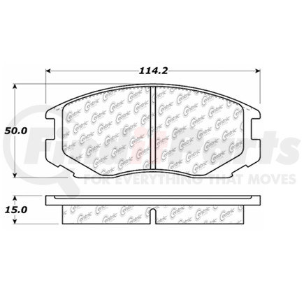 Centric 100.05840 Disc Brake Pad Set OEM Brake Pads