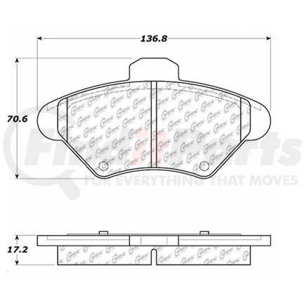 Centric 100.05800 Disc Brake Pad Set OEM Brake Pads