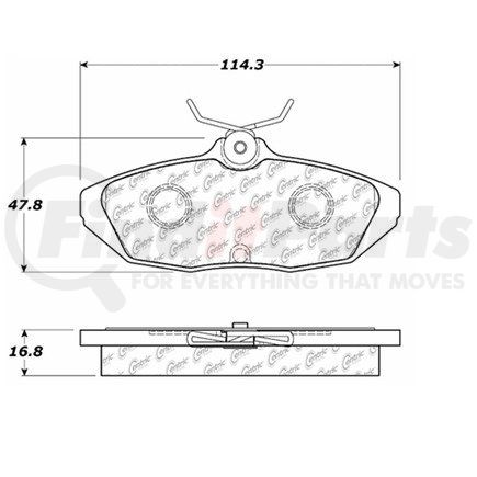 Centric 100.05790 Disc Brake Pad Set OEM Brake Pads