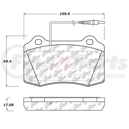 100.05720 by CENTRIC - OEM Brake Pads