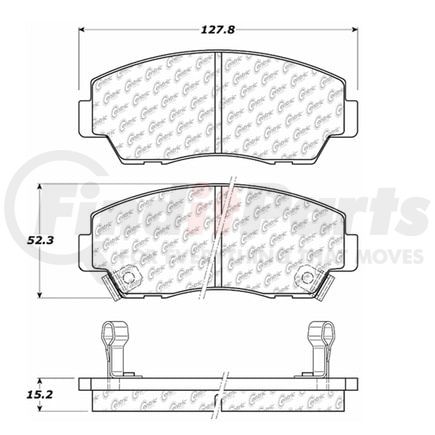 Centric 100.05560 Disc Brake Pad Set OEM Brake Pads