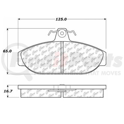100.05510 by CENTRIC - OEM Brake Pads
