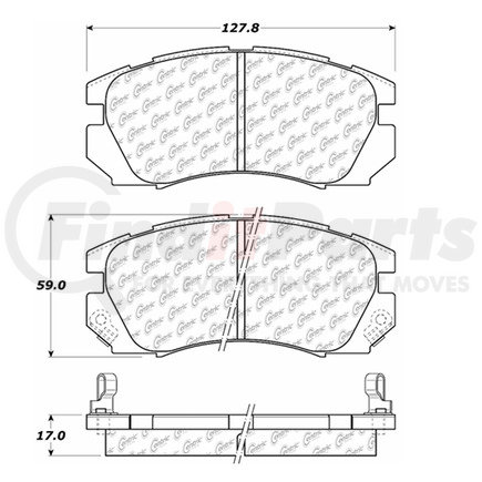 100.05500 by CENTRIC - OEM Brake Pads