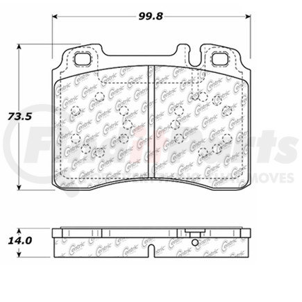 100.05480 by CENTRIC - OEM Brake Pads
