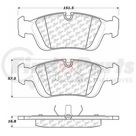 Centric 100.05460 Disc Brake Pad Set OEM Brake Pads
