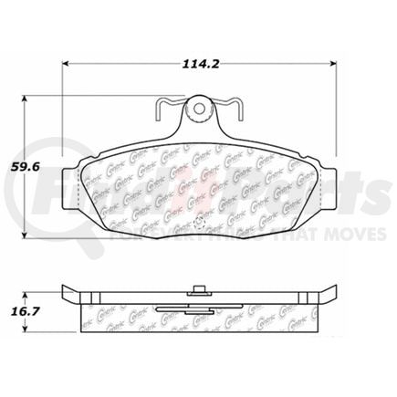 100.05270 by CENTRIC - OEM Brake Pads