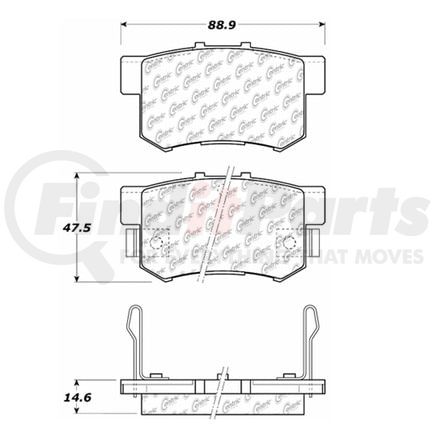100.05220 by CENTRIC - OEM Brake Pads