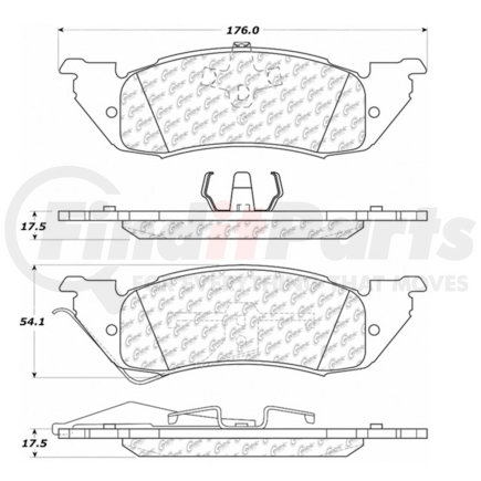 100.05180 by CENTRIC - OEM Brake Pads
