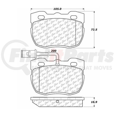 100.05090 by CENTRIC - OEM Brake Pads