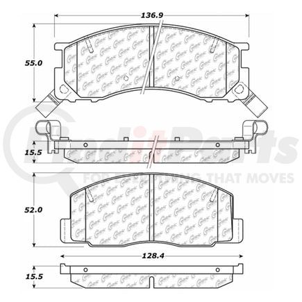 100.04840 by CENTRIC - OEM Brake Pads