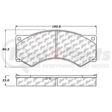 100.04770 by CENTRIC - OEM Brake Pads