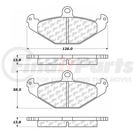 100.04730 by CENTRIC - OEM Brake Pads