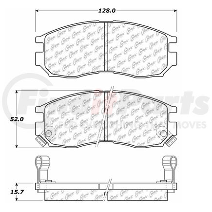 100.04660 by CENTRIC - OEM Brake Pads