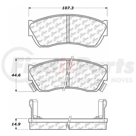 Centric 100.0425 OEM Brake Pads