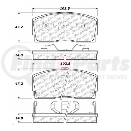 100.04330 by CENTRIC - OEM Brake Pads
