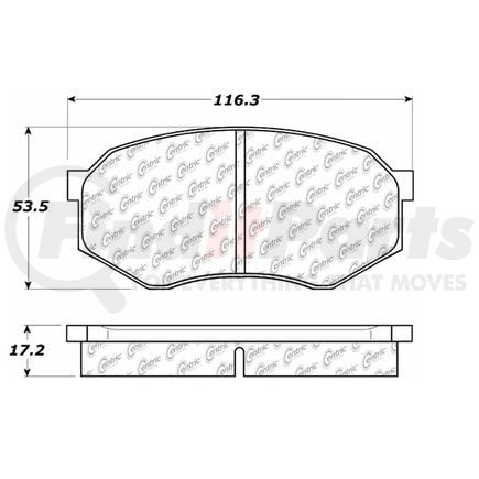 Centric 100.04170 Disc Brake Pad Set OEM Brake Pads