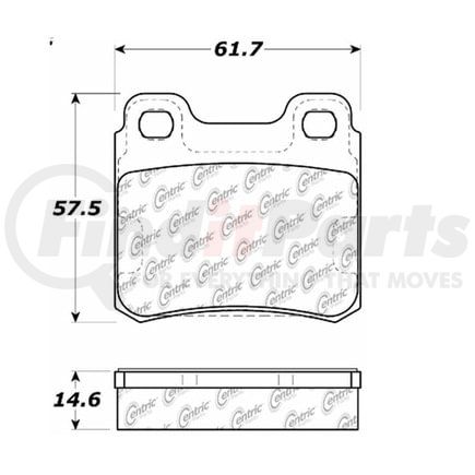 100.04120 by CENTRIC - OEM Brake Pads