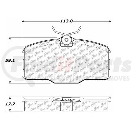 100.04110 by CENTRIC - OEM Brake Pads