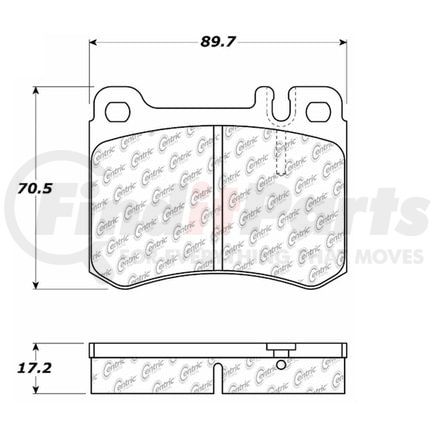 100.04100 by CENTRIC - OEM Brake Pads